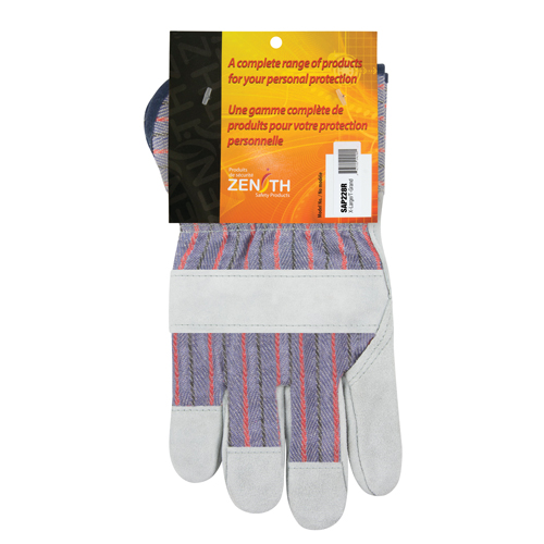 Rugged Fitters Gloves, X-Large, Split Cowhide Palm, Cotton Inner Lining Nassau Supply