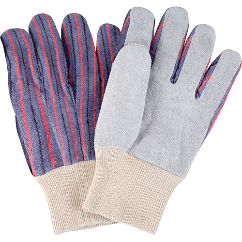 Standard-Duty Work Gloves, Large, Split Cowhide Palm Nassau Supply