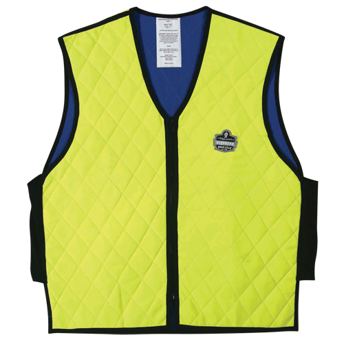 Chill-Its&reg; 6665 Wet Evaporative Cooling Vests, Medium, High Visibility Lime-Yellow Nassau Supply