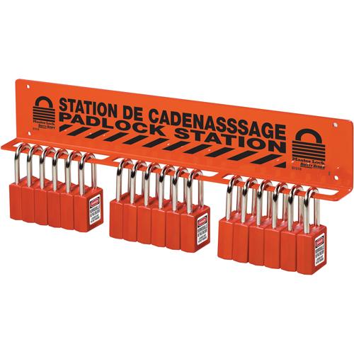 Unfilled Padlock Rack Station Nassau Supply
