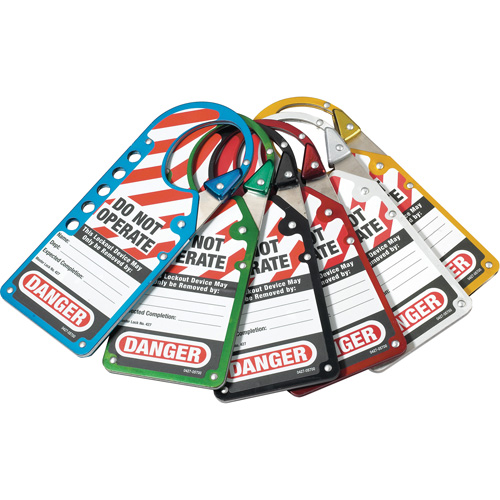 Labeled Snap-on Hasps, Silver Nassau Supply