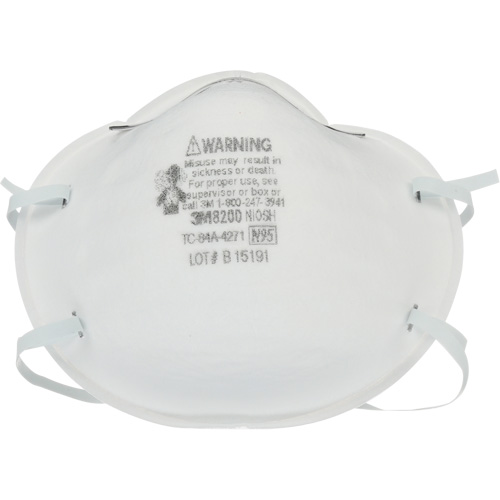 8200 Particulate Respirators, N95, NIOSH Certified Nassau Supply