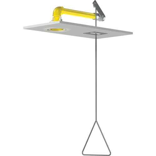 Horizontal Supply Emergency Shower Stations, Ceiling-Mount Nassau Supply