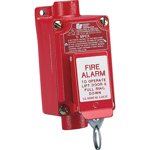 AVERTISSEUR D'INCENDIE ANTID&eacute;FLAGRANT (MPEX)-OP&eacute;RATION EN DEUX &eacute;TAPES QUI EMP&ecirc;CHE L'ACTIVATION ACCIDENTELLE Nassau Supply