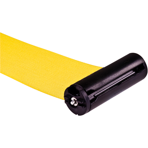 Poteau r&eacute;cepteur pour barri&egrave;res sur pieds pour le contr&ocirc;le des foules, Hauteur de 35", Jaune Nassau Supply