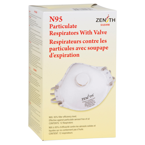 Particulate Respirators, N95, NIOSH Certified, Medium/Large Nassau Supply
