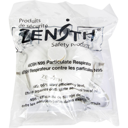Respîrateur contre les particules - Emballage pour machine distributrice, N95, Certifi&eacute; NIOSH, Moyen/grand Nassau Supply
