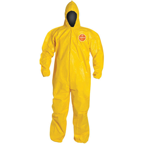 Combinaison &agrave; capuchon, Tychem 2000, 2T-Grand, Jaune Nassau Supply