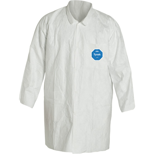 Sarrau de laboratoire, Tyvek 400, Blanc, Petit Nassau Supply