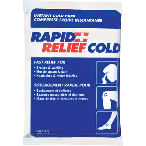 Instant Compress Packs, Cold, Single Use, 4" x 6"/6" x 4" Nassau Supply