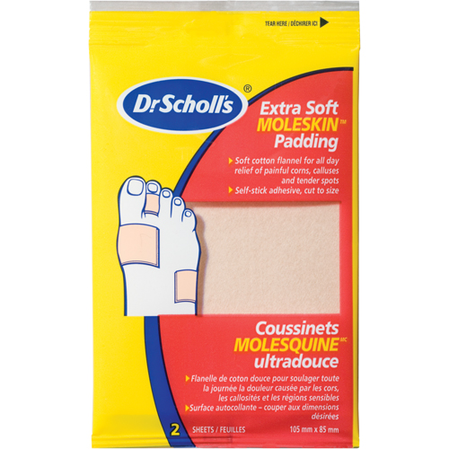 Tampons Moleskin Plus de Dr Scholl's Nassau Supply
