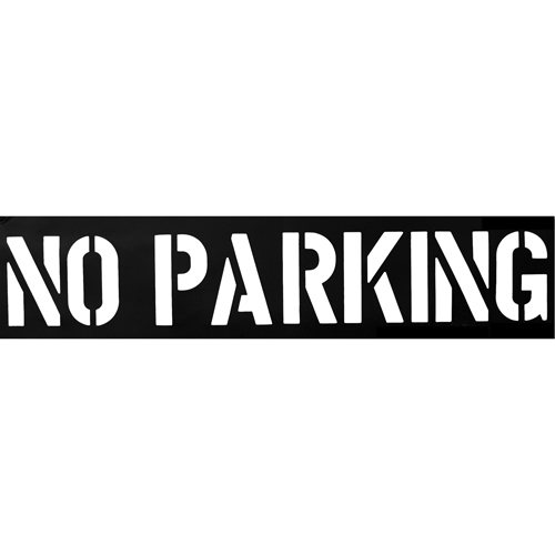 Pochoirs pour parc de stationnement, Anglais, 12" Nassau Supply