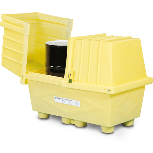 Poly-Safeypacks&reg; With Drain, 60.5" L x 37.25" W x 45.75" H, 1200 lbs. Load Capacity Nassau Supply