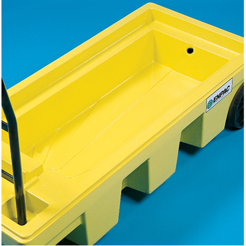Poly-Spillcart Cart, 66.5" L x 29" W x 43.9" H, 57 US gal. Spill Cap. Nassau Supply