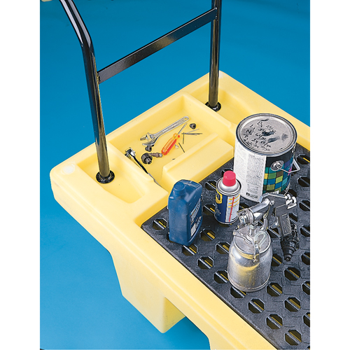 Poly-Spillcart Cart, 66.5" L x 29" W x 43.9" H, 57 US gal. Spill Cap. Nassau Supply