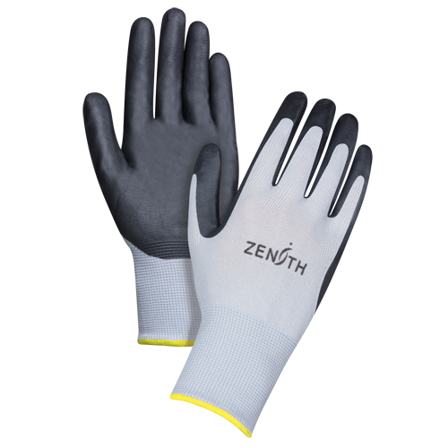 Lightweight Breathable Coated Gloves, 11/2X-Large, Foam Nitrile Coating, 13 Gauge, Polyester Shell Nassau Supply