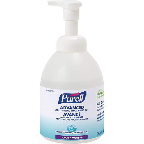 D&eacute;sinfectant pour les mains avanc&eacute;, 535 ml, Bouteille &agrave; pompe, 70 % alcool Nassau Supply