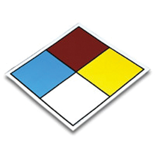 Blank NFPA Safety Placard, Vinyl Nassau Supply