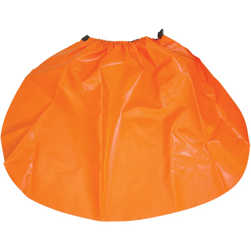 &eacute;cran anti-pluie pour casque de s&eacute;curit&eacute;, Taille unique, Orange, Nylon/PVC Nassau Supply
