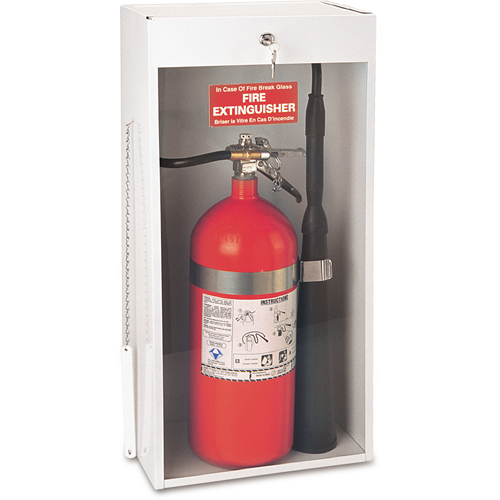 Armoires pour extincteurs mont&eacute;es sur surface, 10,5625" la x 24,3125" h x 6,5625" p Nassau Supply