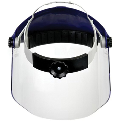 Ratchet Headgear with Faceshield, Polycarbonate, Ratchet Suspension Nassau Supply