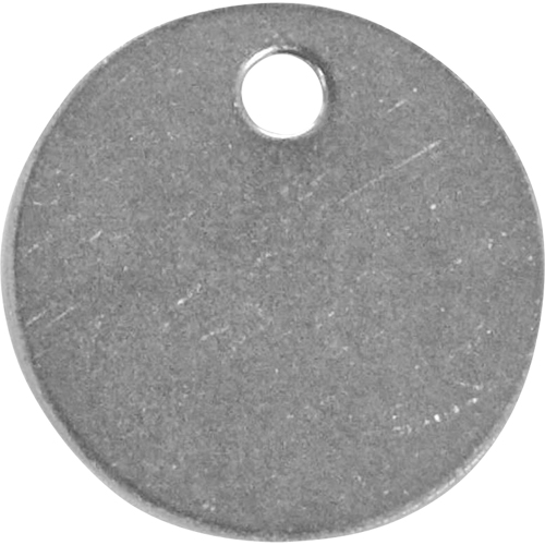 Blank Tags, Stainless Steel, 1.5" dia Nassau Supply