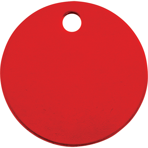 Blank Tags, Aluminum, 1.5" dia Nassau Supply