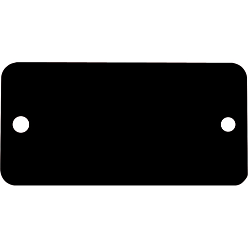 Blank Tags, Aluminum, 3" W x 1" H Nassau Supply