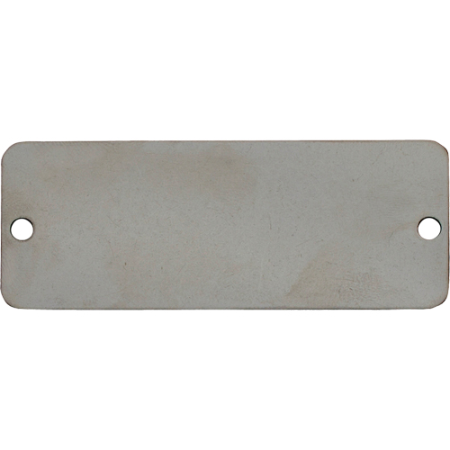 Blank Tags, Stainless Steel, 2" W x 1" H Nassau Supply