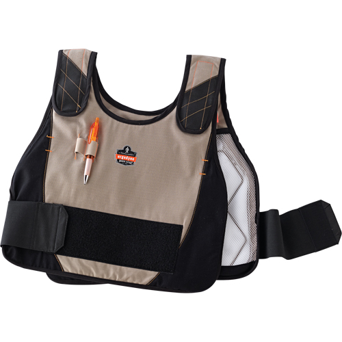 6215 Phase Change Cooling Vests, Small/Medium, Khaki Nassau Supply
