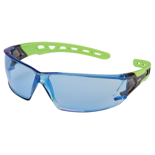 Z2500 Series Safety Glasses, Blue Lens, Anti-Scratch, ANSI Z87+/Meets/Exceeds CSA Z94.3 Nassau Supply