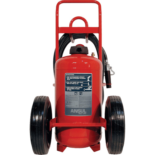 Extincteurs Red Line sur roues, BC, Capacit&eacute; 125 lb Nassau Supply
