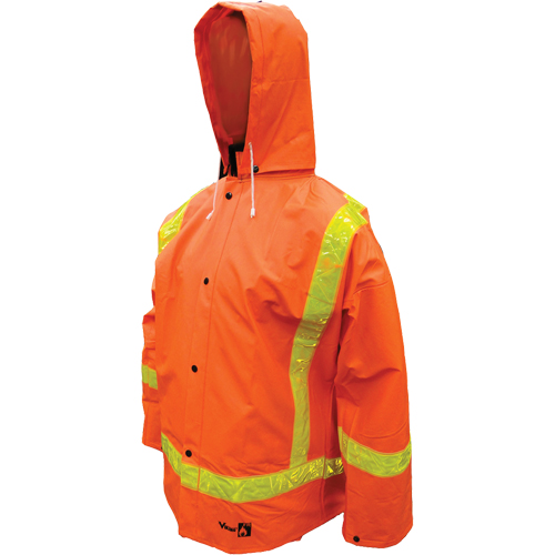 Open Road FR PVC Rain Suits, Small, Orange Nassau Supply