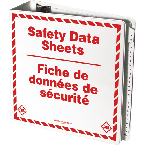 Reliures pour fiches de donn&eacute;es de s&eacute;curit&eacute; Nassau Supply