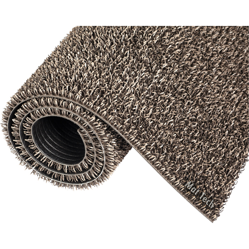 Astro-Plus Mat, Polyethylene, Scraper Type, Textured Pattern, 3-3/10' x 4', Brown Nassau Supply