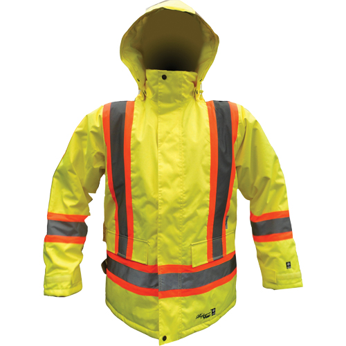 Parka de s&eacute;curit&eacute;, Jaune lime haute visibilit&eacute;, Petit Nassau Supply