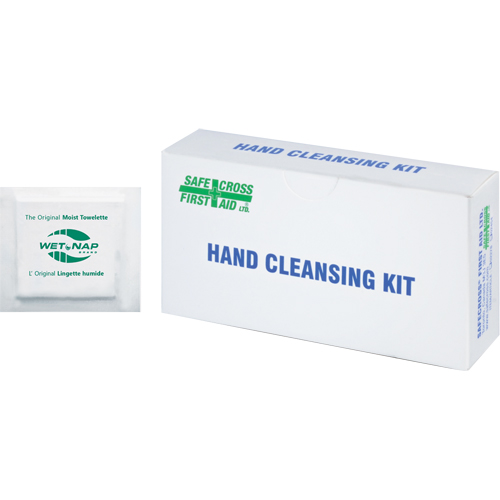 Lingettes humides nettoyantes pour les mains, Serviette Nassau Supply