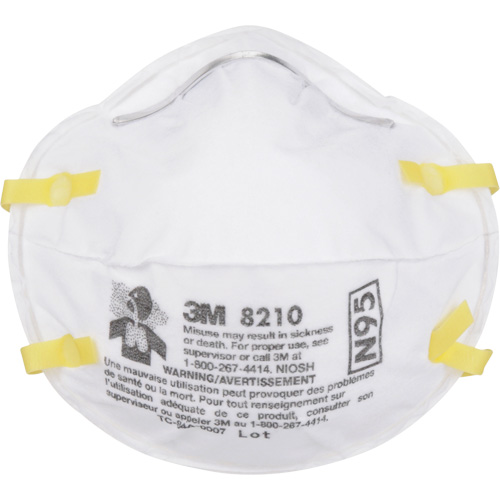 Respirateurs contre les particules 8210, N95, Certifi&eacute; NIOSH Nassau Supply