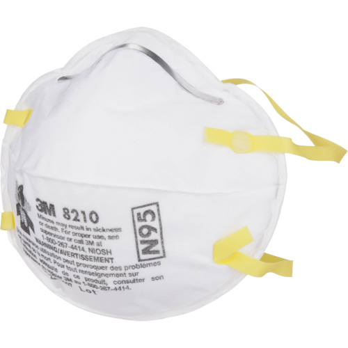 Respirateurs contre les particules 8210, N95, Certifi&eacute; NIOSH Nassau Supply