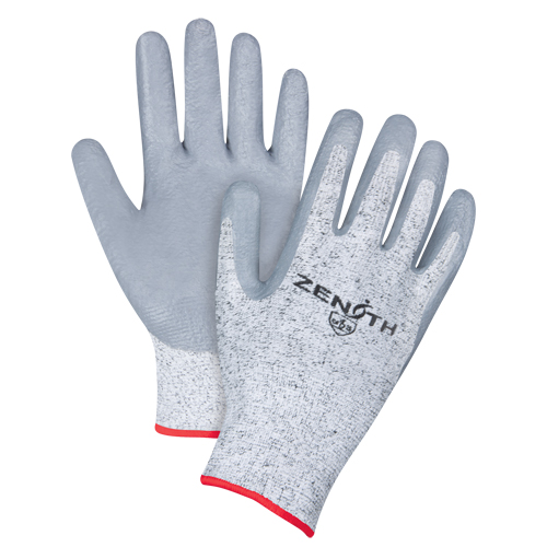 Seamless Stretch Cut-Resistant Gloves, Size Small/7, 13 Gauge, Nitrile Coated, HPPE Shell, ANSI/ISEA 105 Level 2/EN 388 Level 3 Nassau Supply