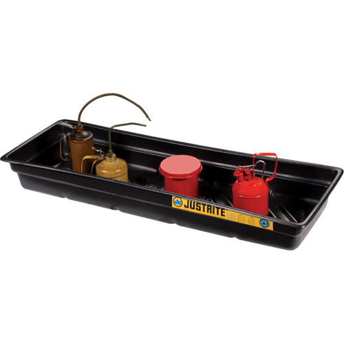 EcoPolyBlend Spill Tray, 46" L x 16" W x 5.5" H, 12 gal. Spill Capacity Nassau Supply
