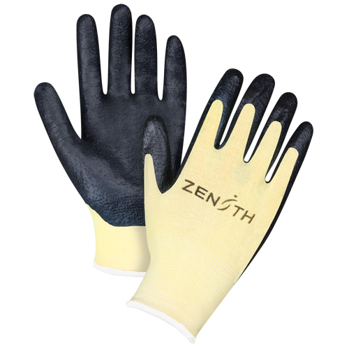 Gants r&eacute;sistants &agrave; la coupe avec prise sup&eacute;rieure, Taille 12/3T-Grand, Calibre 13, Rev&ecirc;tement Mousse de nitrile, Enveloppe en Aramide, ANSI/ISEA 105 niveau 3/EN 388 niveau 5 Nassau Supply