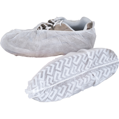 Shoe Covers, X-Large, Polypropylene, White Nassau Supply