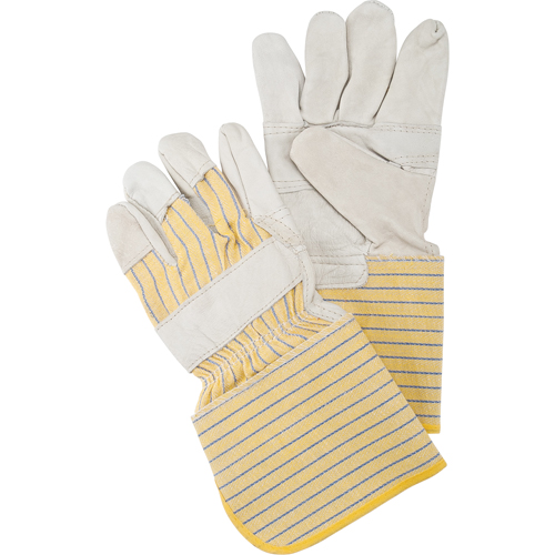 Patch Palm Fitters Gloves, Large, Grain Cowhide Palm, Cotton Inner Lining Nassau Supply