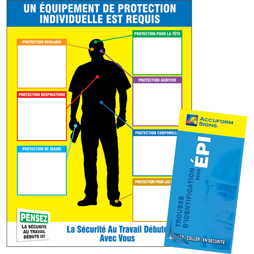 Tableau PPE-ID et livret d'&eacute;tiquettes Nassau Supply