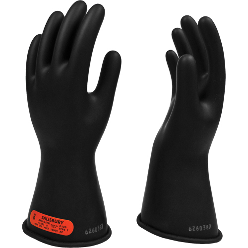 Gants isolants en caoutchouc Salisbury, ASTM classe 0, Taille 7, 11" lo Nassau Supply