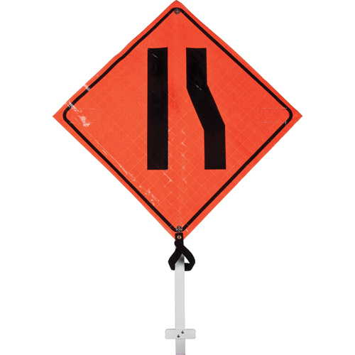Enseigne sur poteau chauss&eacute;e &eacute;troite, 24" x 24", Vinyle, Pictogramme Nassau Supply
