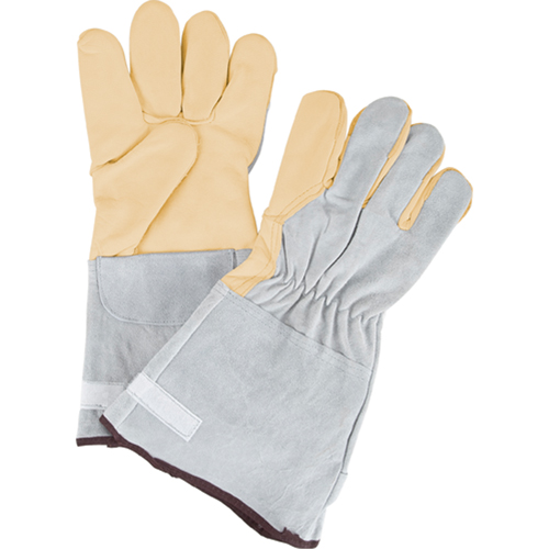 Gants de travail &agrave; ajustement d'usage standard, Grand, Paume en Cuir fleur de vache Nassau Supply