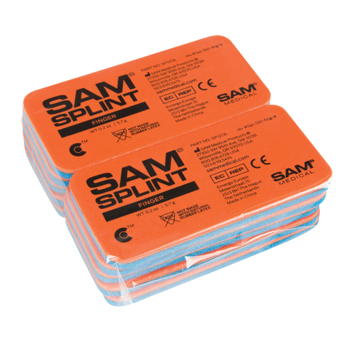 Attelles Sam, Doigt et orteil, Aluminium rembourr&eacute; au caoutchouc-mousse, 1-13/16", Classe 1 Nassau Supply