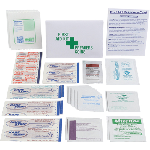 Trousses de premiers soins promotionnelles, Dispositif m&eacute;dical Classe 1, Portefeuille Nassau Supply